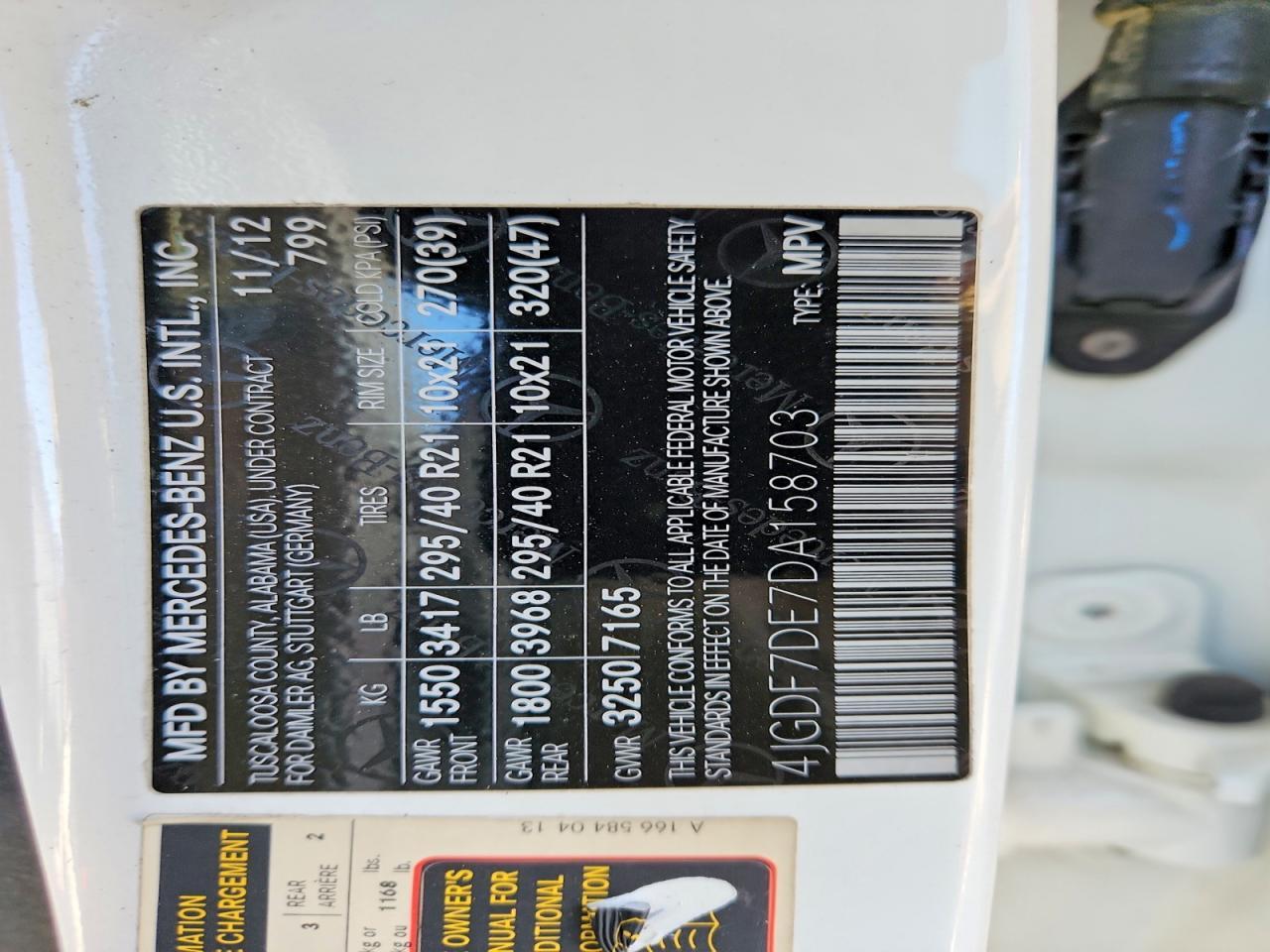 2013 Mercedes-Benz Gl 550 4Matic - zdjęcie 12