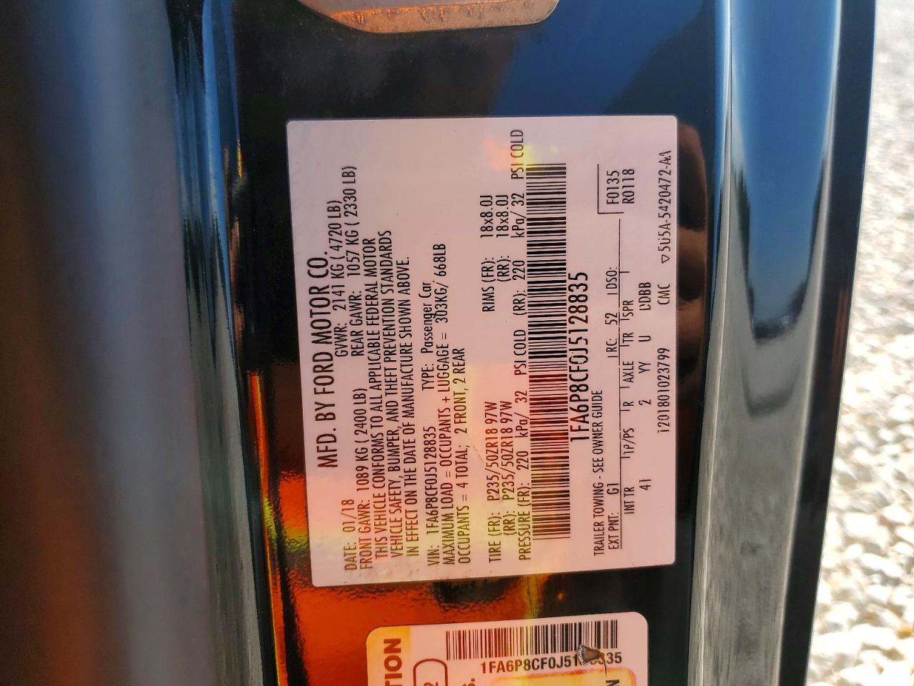 2018 Ford Mustang Gt - zdjęcie 12