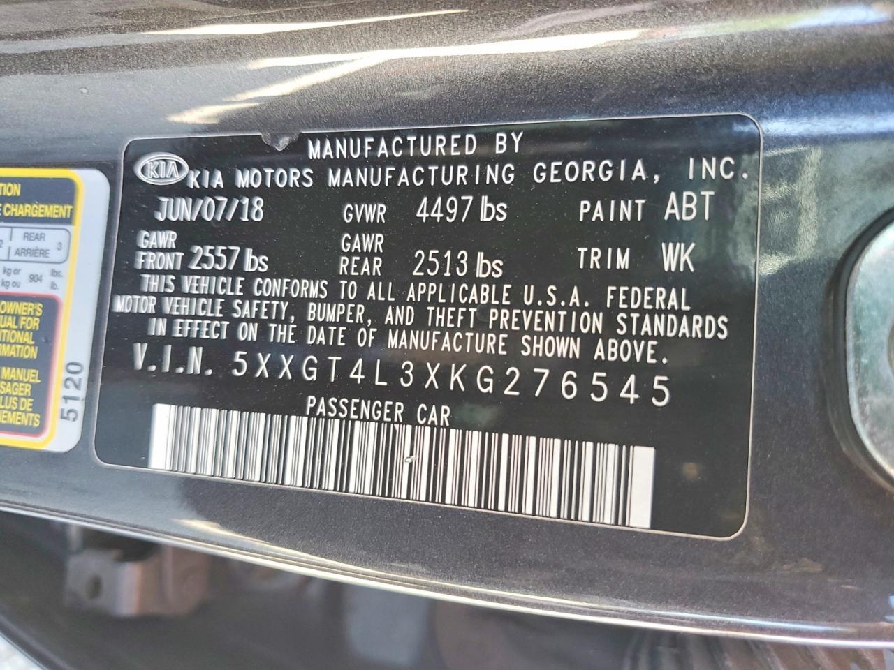 2019 Kia Optima Lx - zdjęcie 12