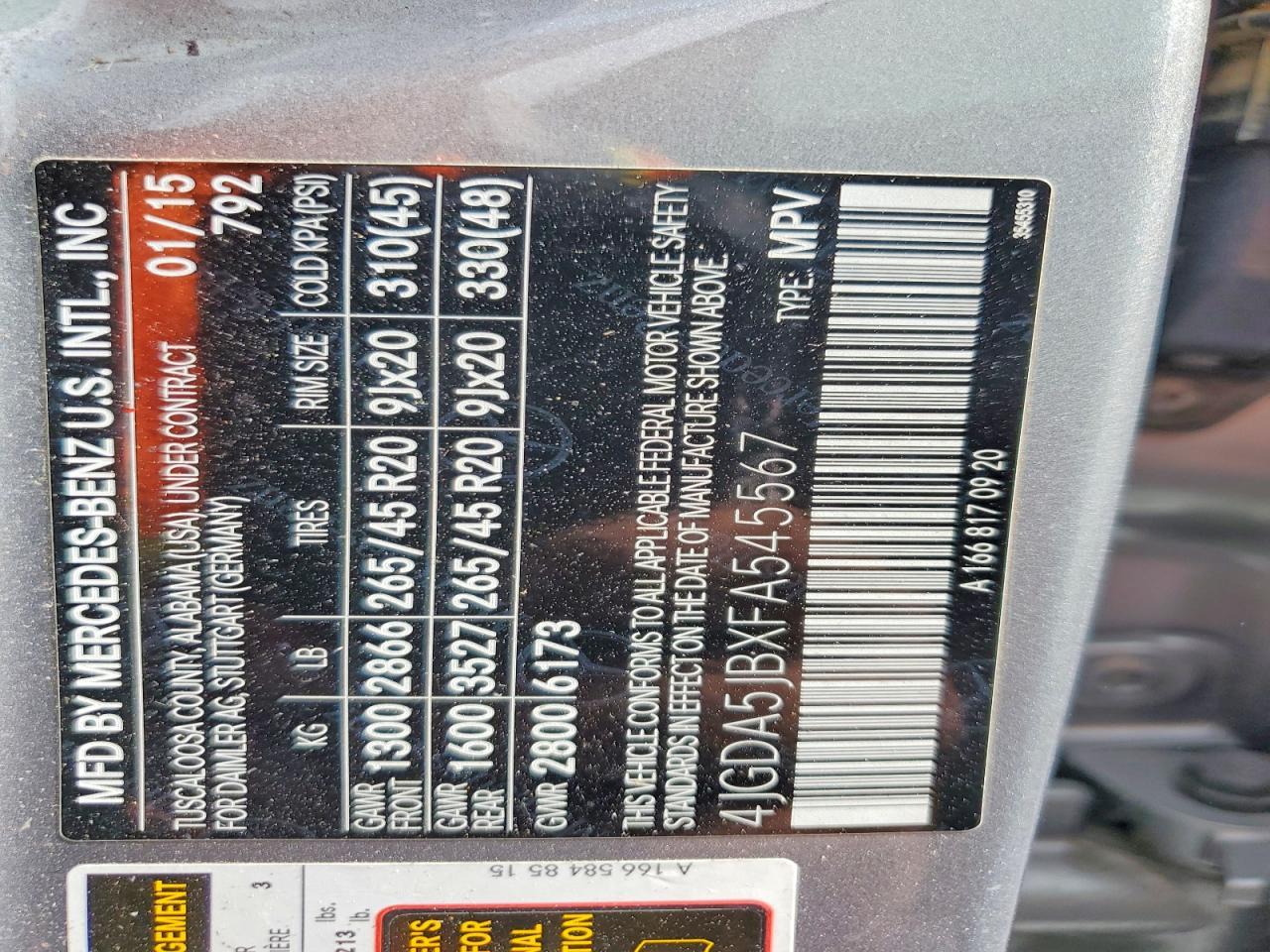 2015 Mercedes-Benz Ml 350 - zdjęcie 13