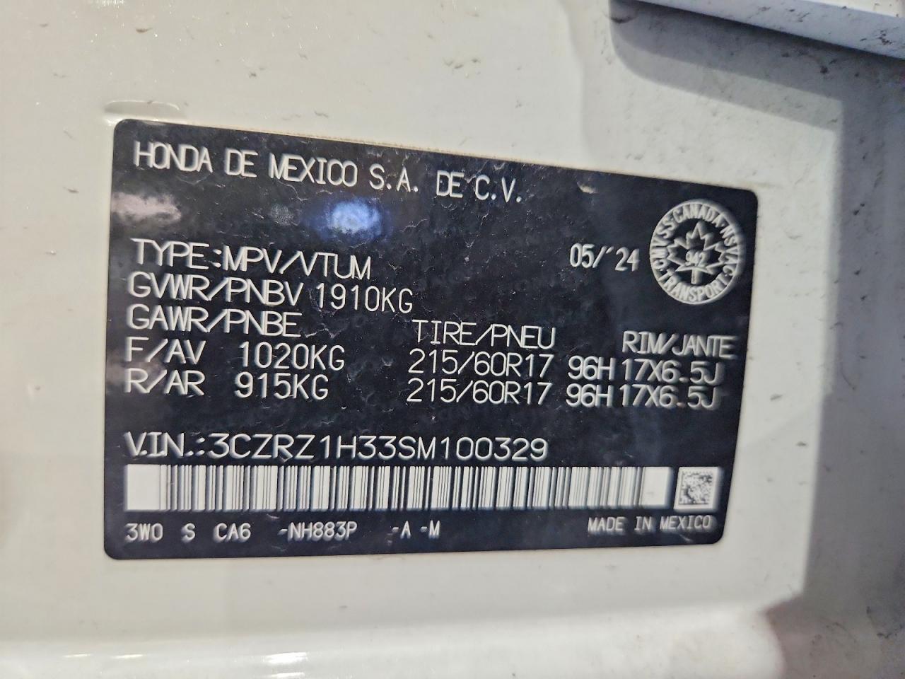2025 Honda Hr-V Lx - zdjęcie 12