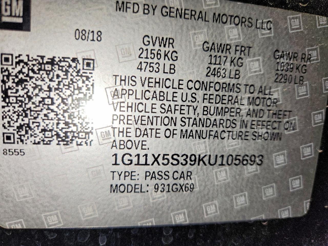 2019 Chevrolet Impala Ls - zdjęcie 14