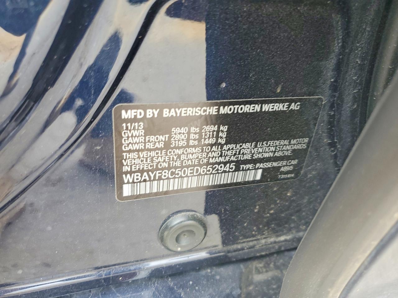 2014 BMW 750 Lxi - zdjęcie 12