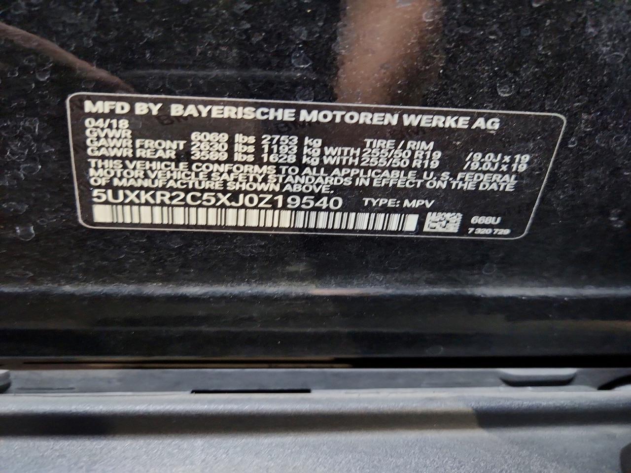 2018 BMW X5 Sdrive35I - zdjęcie 13
