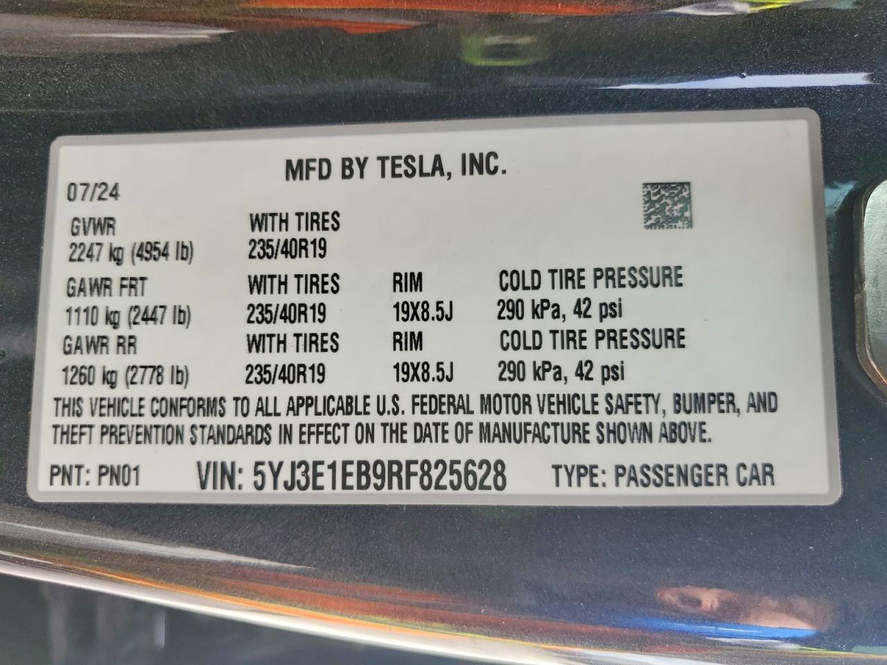 2024 Tesla Model 3 - zdjęcie 13