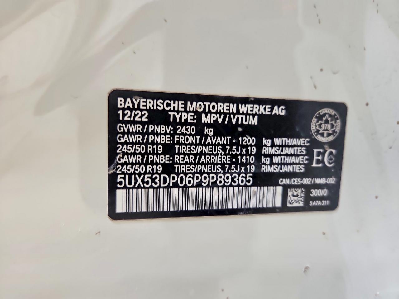 2023 BMW X3 xDrive30I - zdjęcie 12