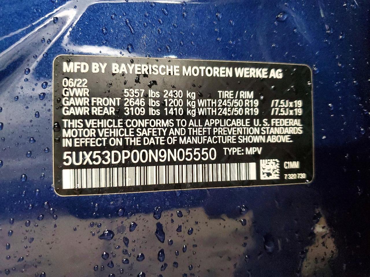 2022 BMW X3 xDrive30I - zdjęcie 12