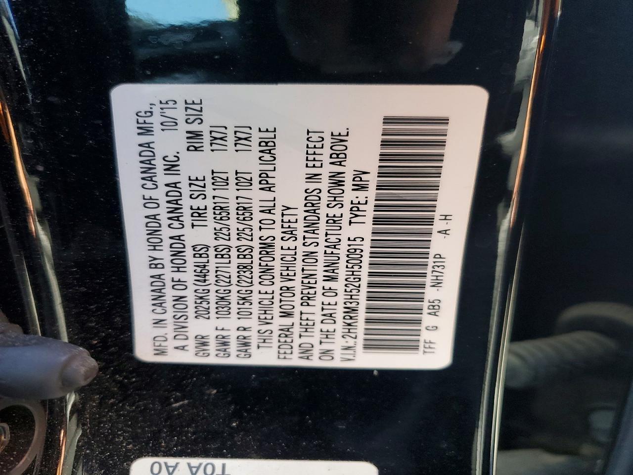 2016 Honda Cr-V Ex - zdjęcie 12