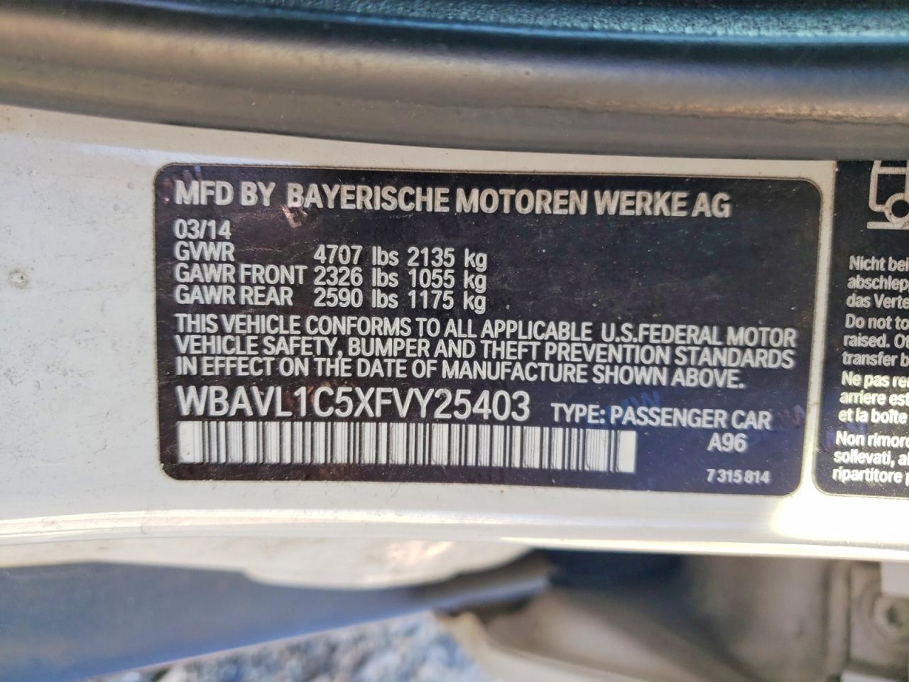 2015 BMW X1 xDrive28I - zdjęcie 13