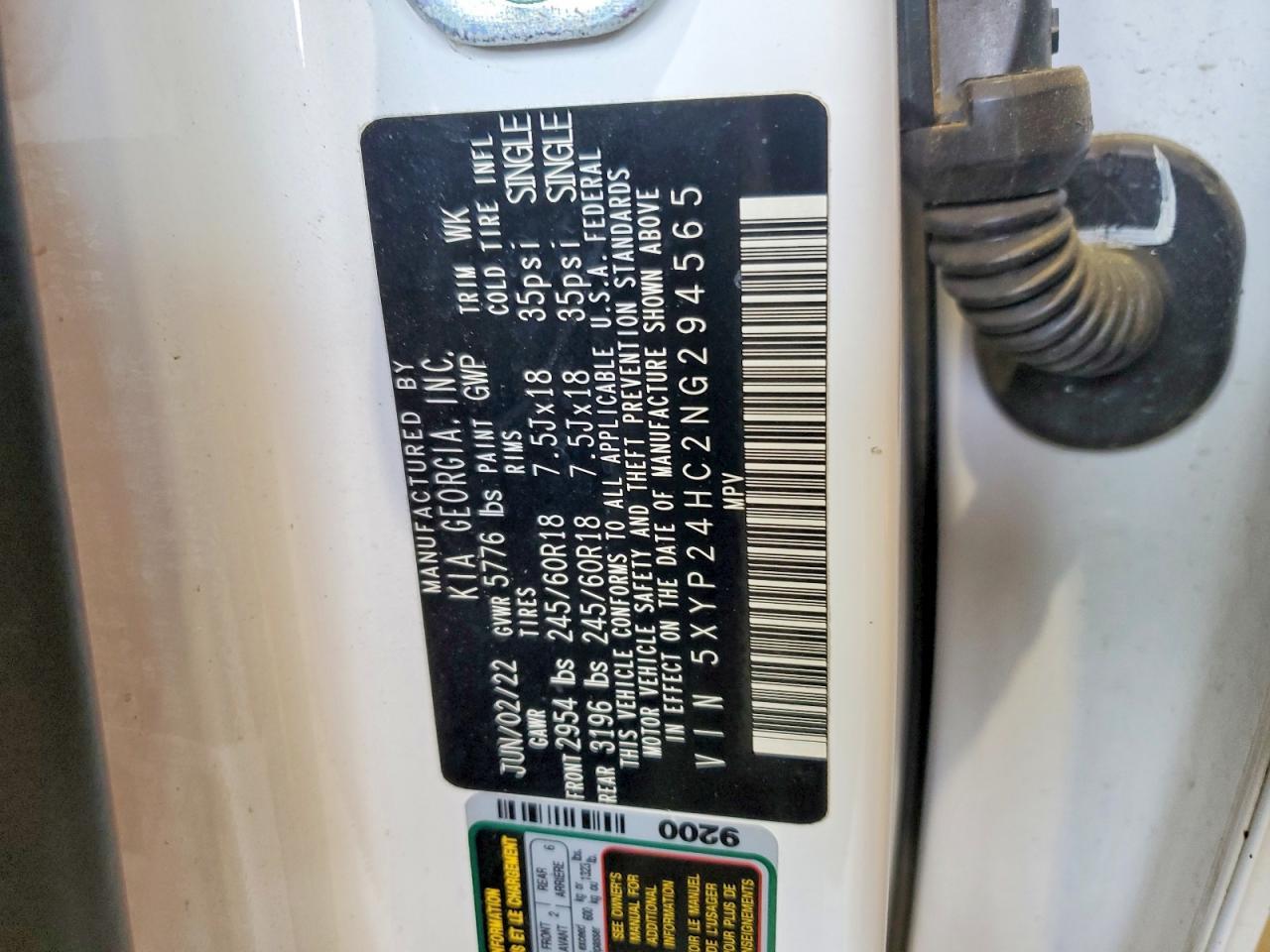 2022 Kia Telluride Lx - zdjęcie 12