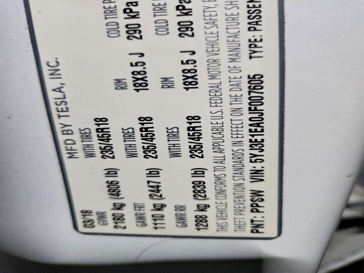 2018 Tesla Model 3 - zdjęcie 14