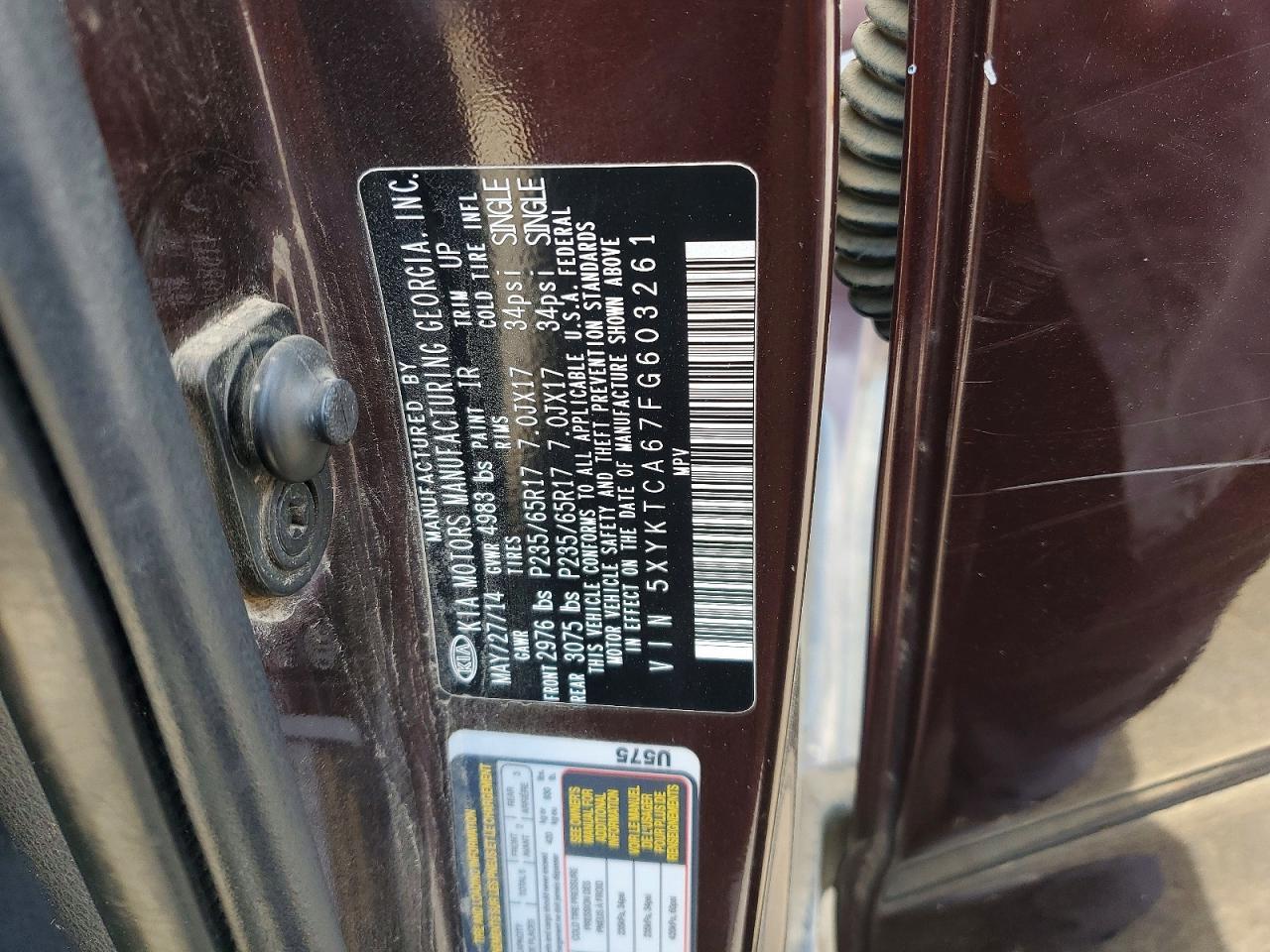 2015 Kia Sorento Lx - zdjęcie 13