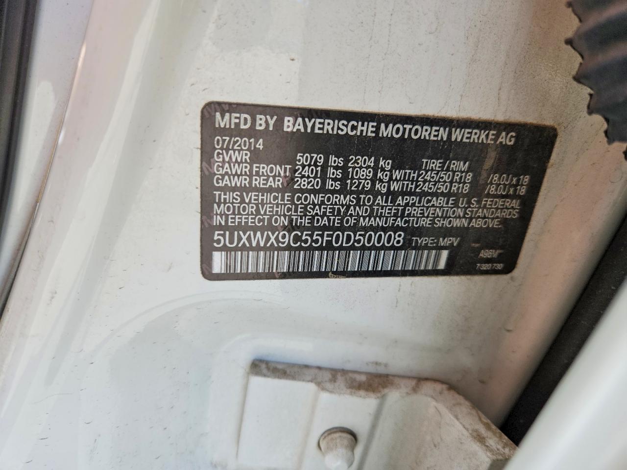 2015 BMW X3 xDrive28I - zdjęcie 13