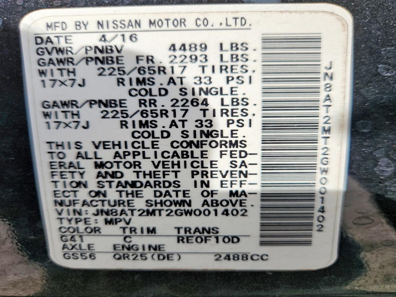 2016 Nissan Rogue S - zdjęcie 13