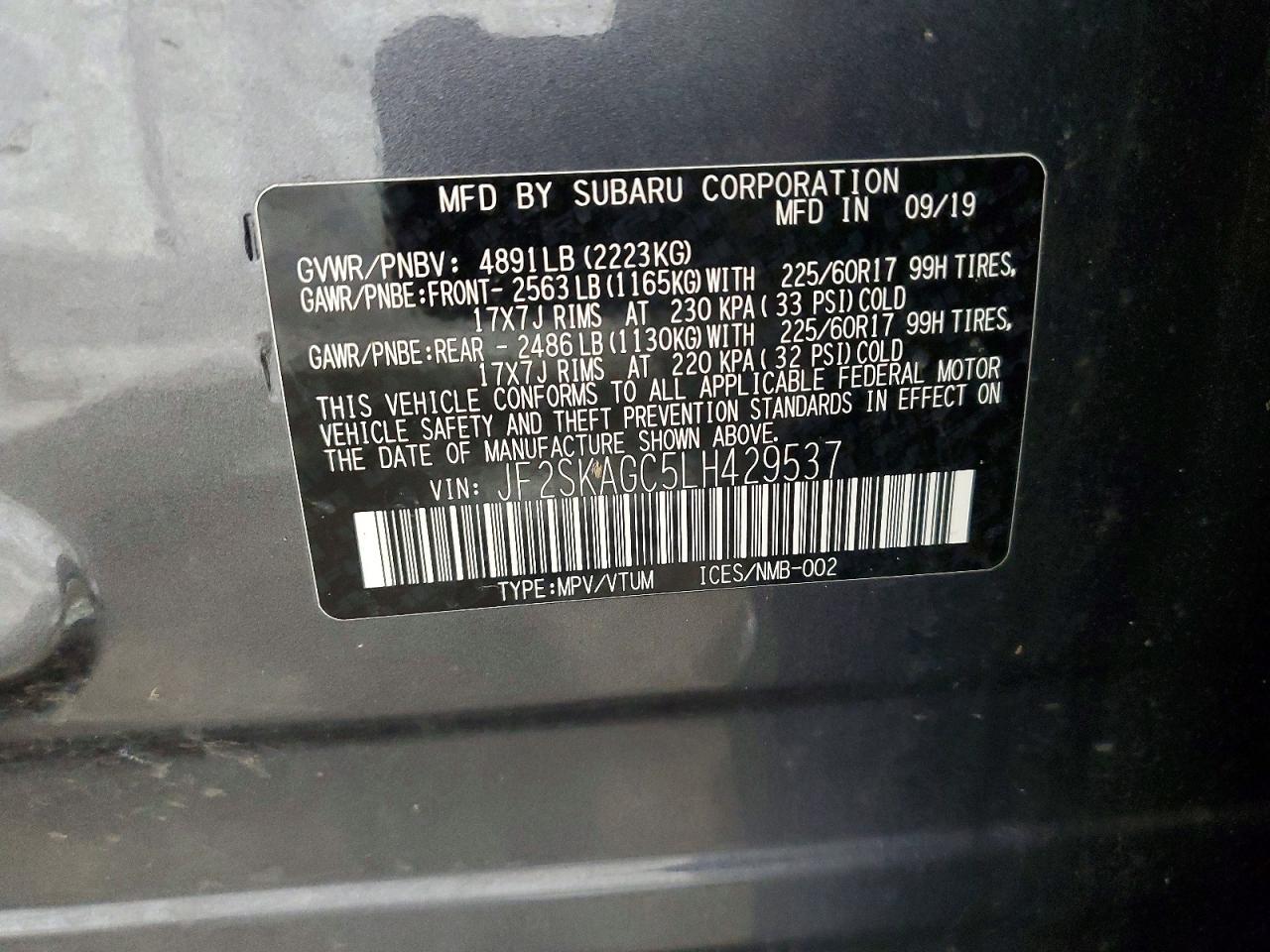 2020 Subaru Forester Premium - zdjęcie 14