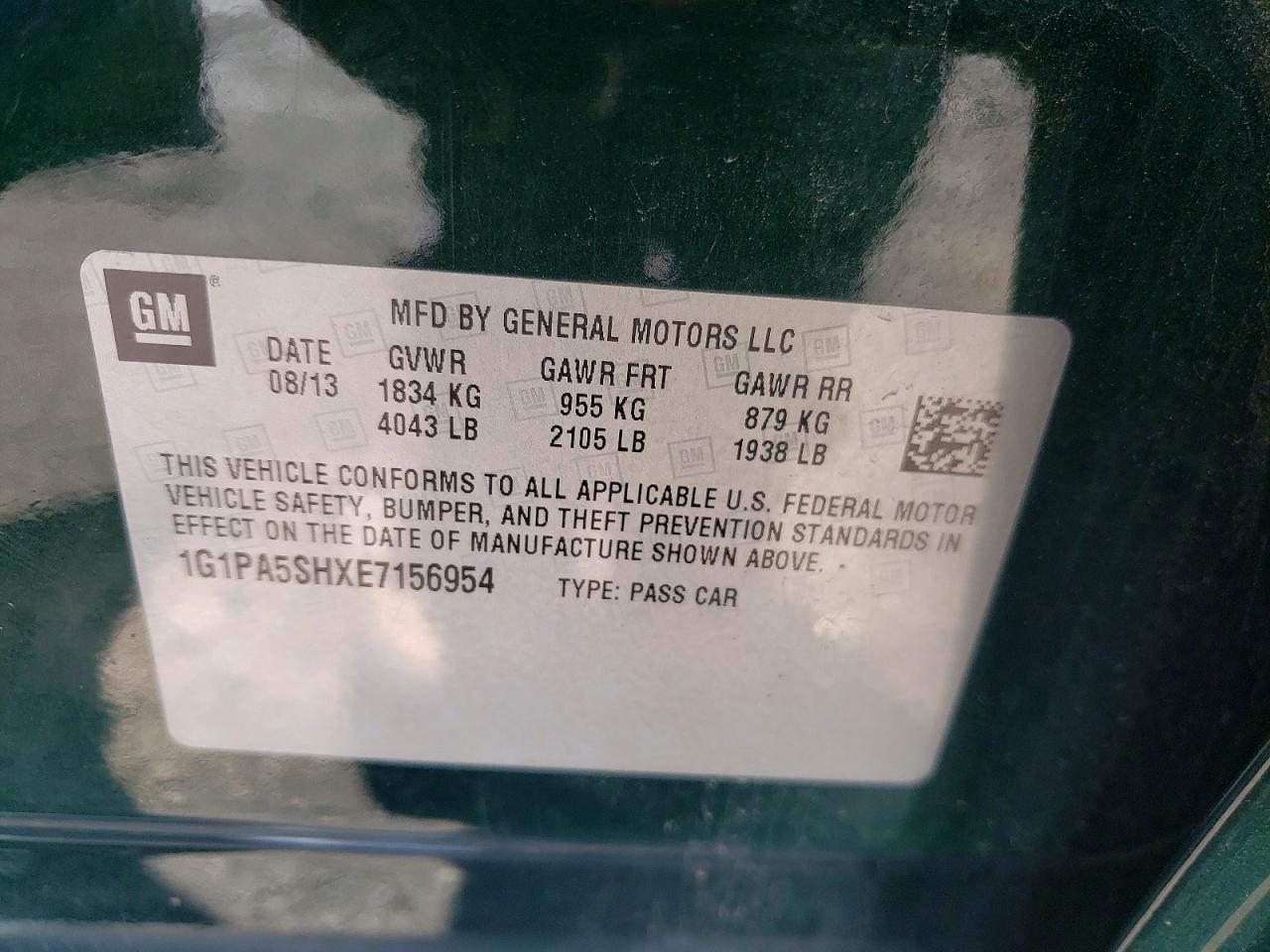 2014 Chevrolet Cruze Ls - zdjęcie 12