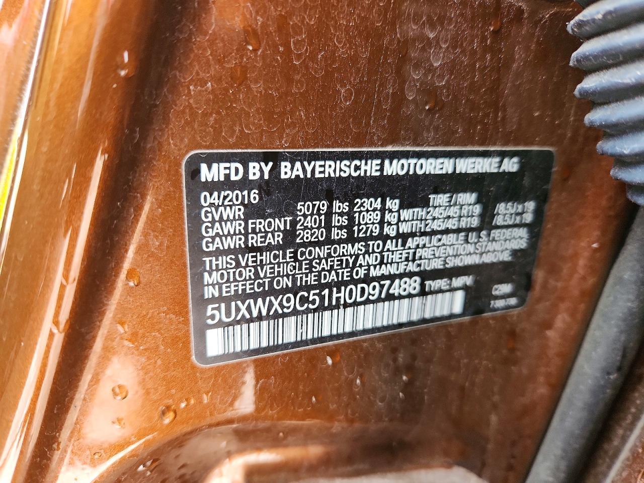 2017 BMW X3 xDrive28I - zdjęcie 14