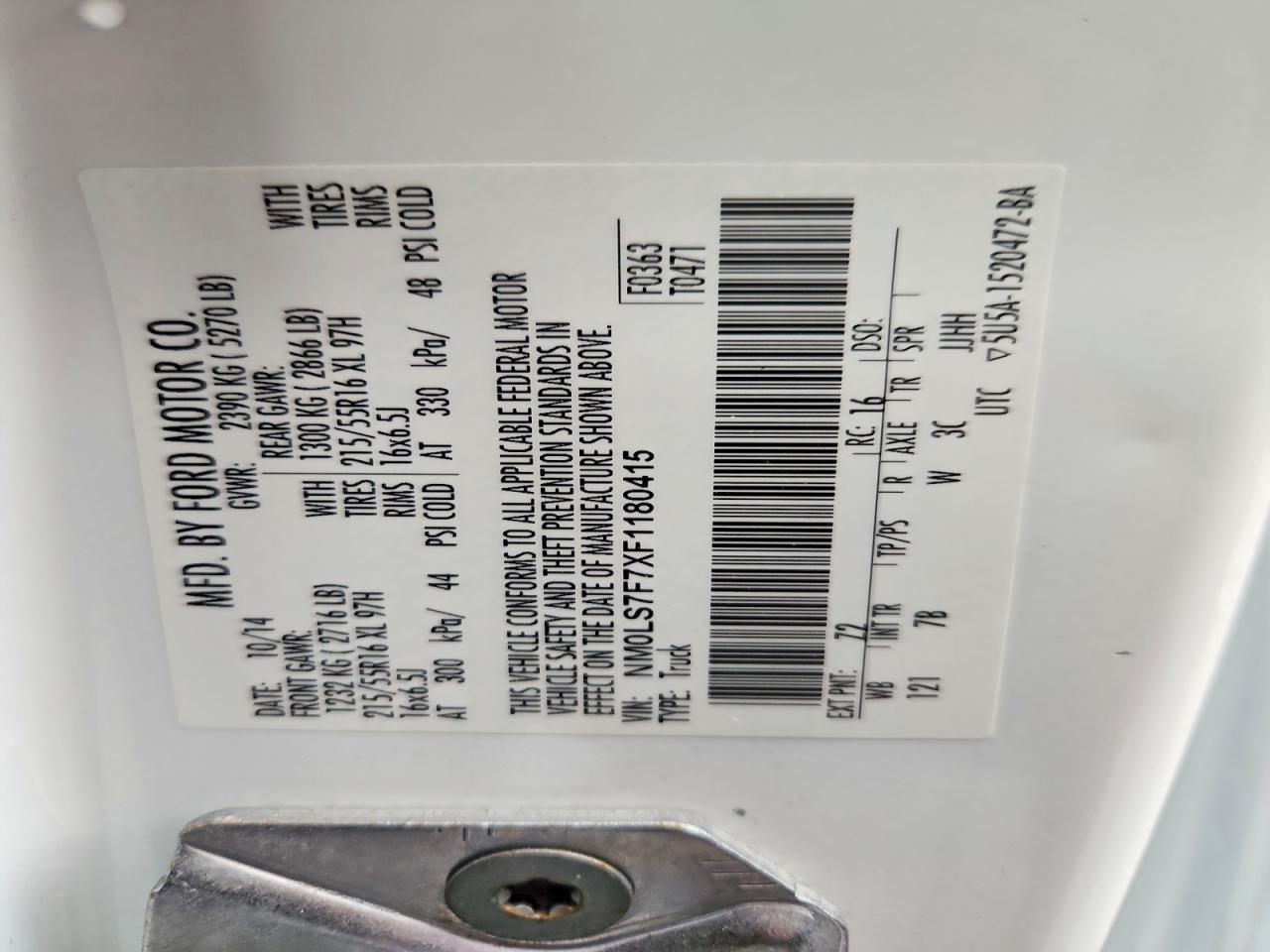 2015 Ford Transit Connect Xlt - zdjęcie 13