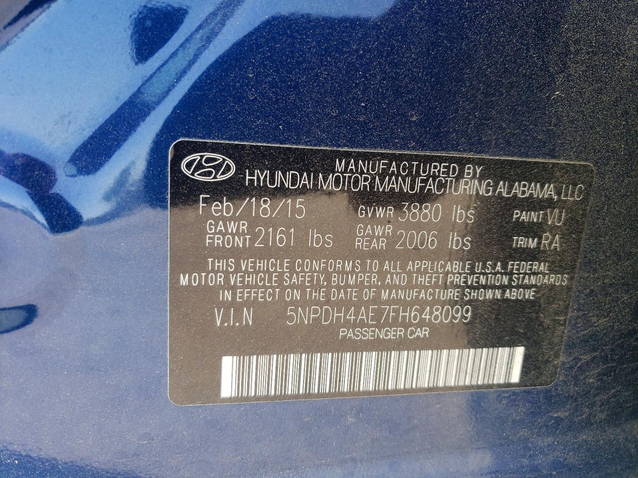 2015 Hyundai Elantra Se - zdjęcie 12