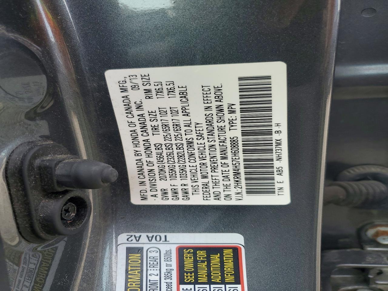 2014 Honda Cr-V Ex - zdjęcie 13