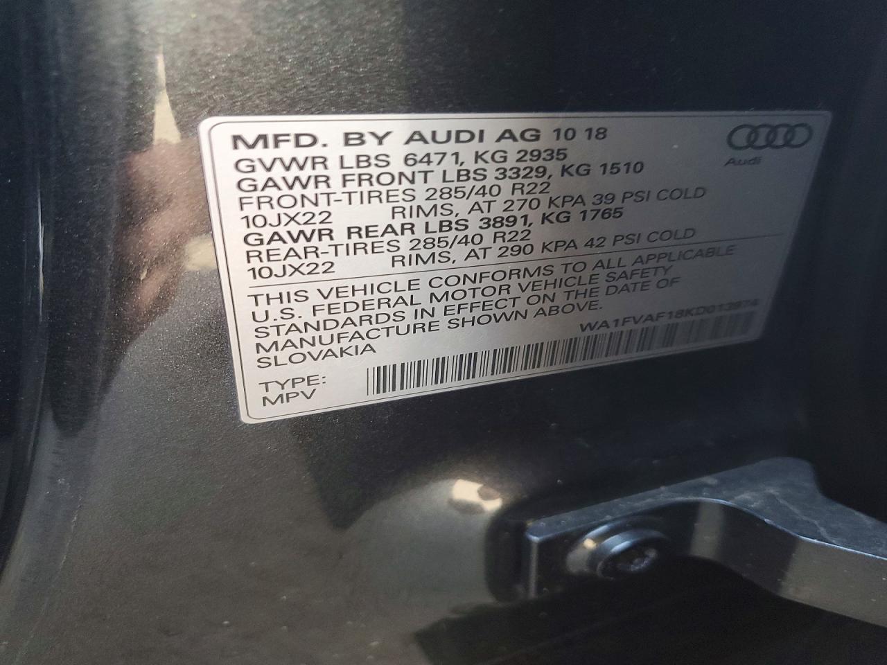 2019 Audi Q8 Prestige S-Line - zdjęcie 12