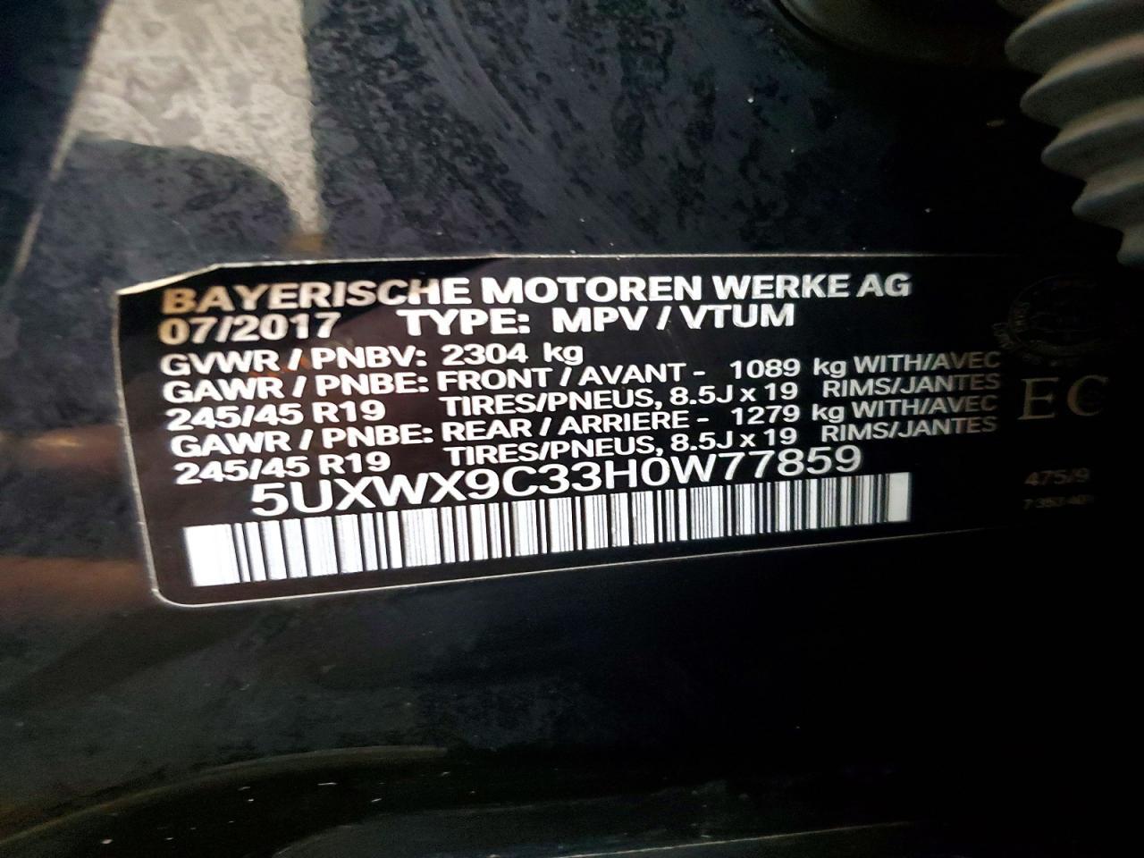 2017 BMW X3 xDrive28I - zdjęcie 13
