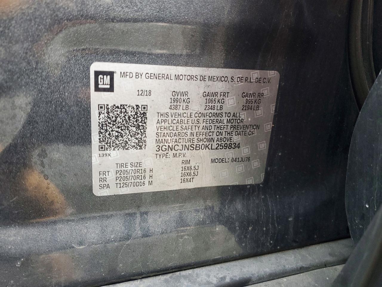 2019 Chevrolet Trax Ls - zdjęcie 13