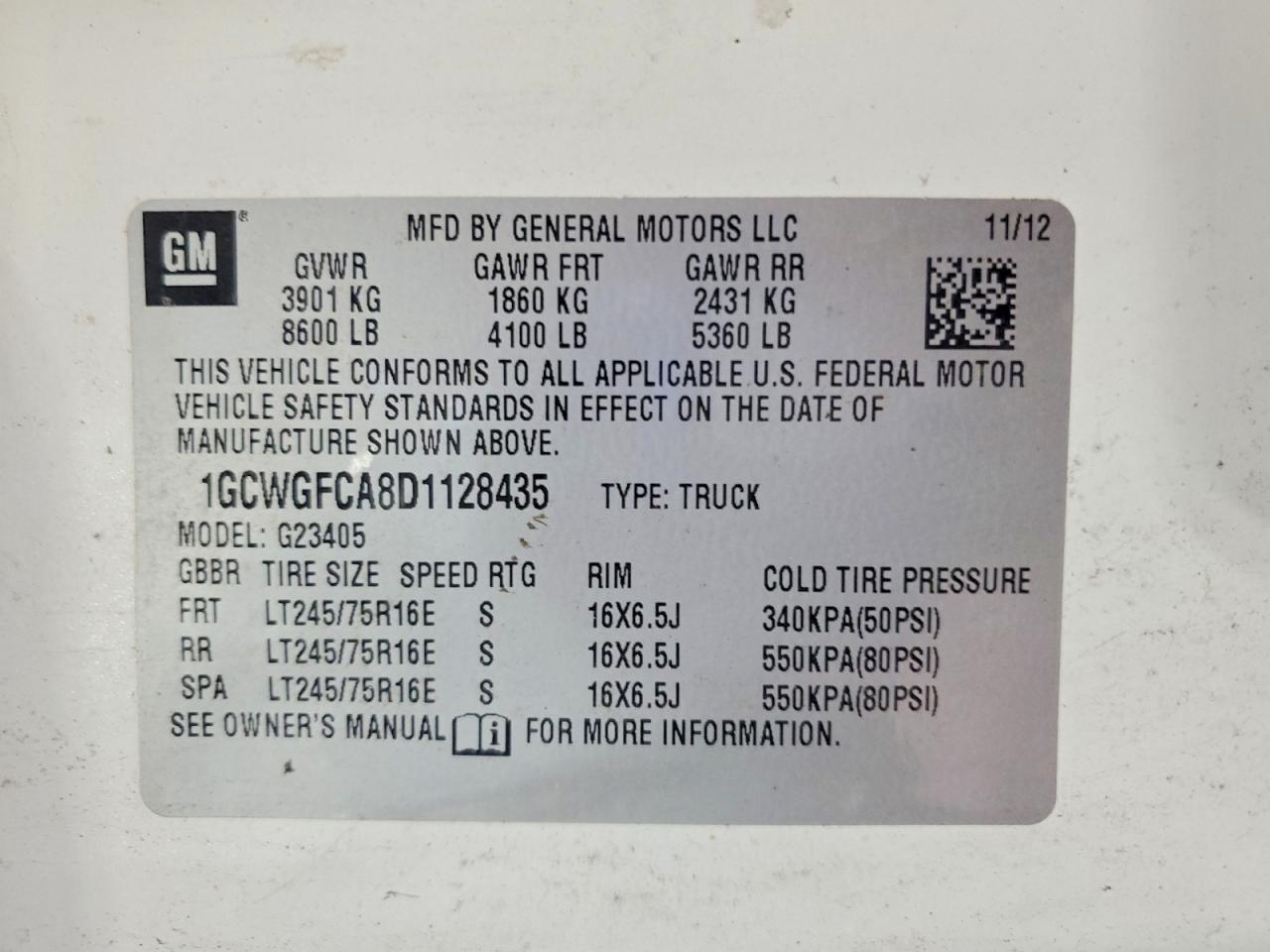 2013 Chevrolet Express G2500 - zdjęcie 14