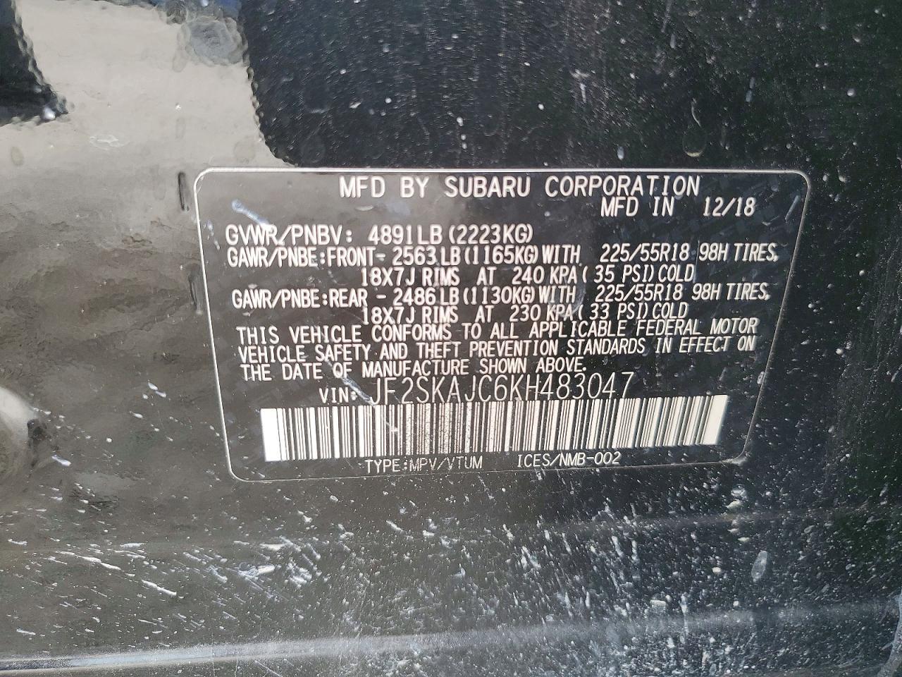 2019 Subaru Forester Sport - zdjęcie 13