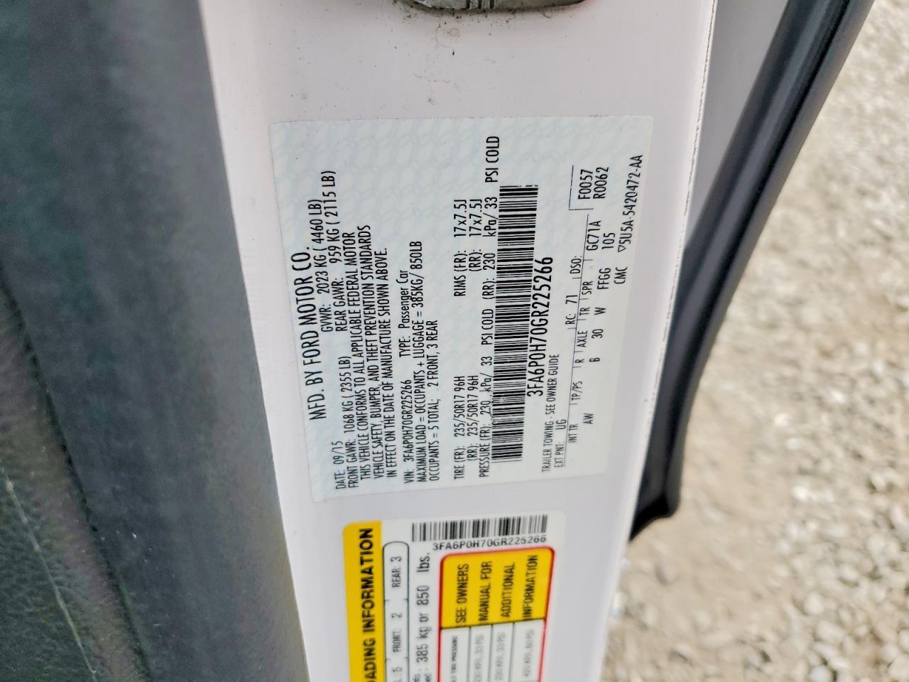 2016 Ford Fusion Se - zdjęcie 12