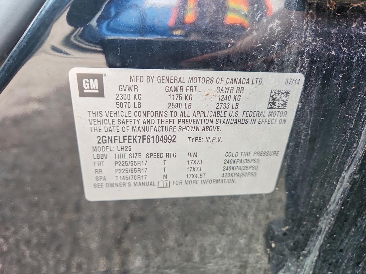 2015 Chevrolet Equinox Lt - zdjęcie 13