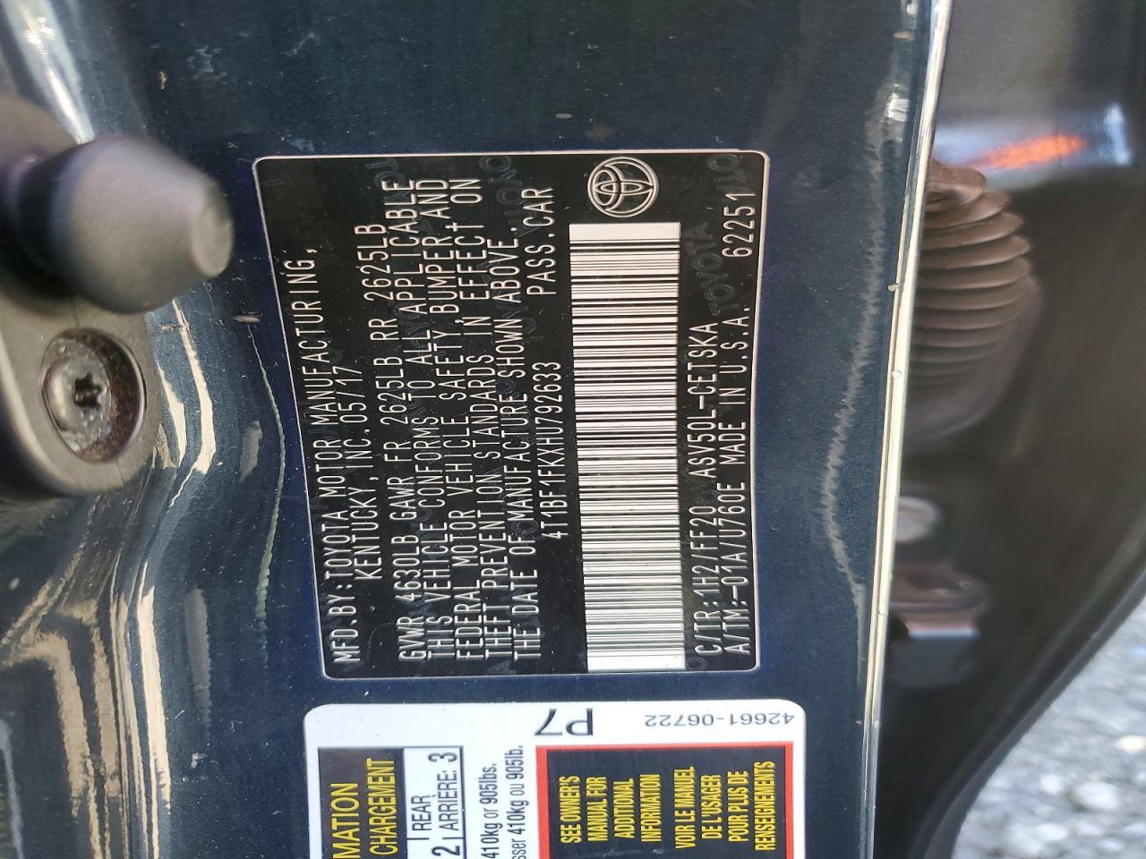 2017 Toyota Camry Se - zdjęcie 12