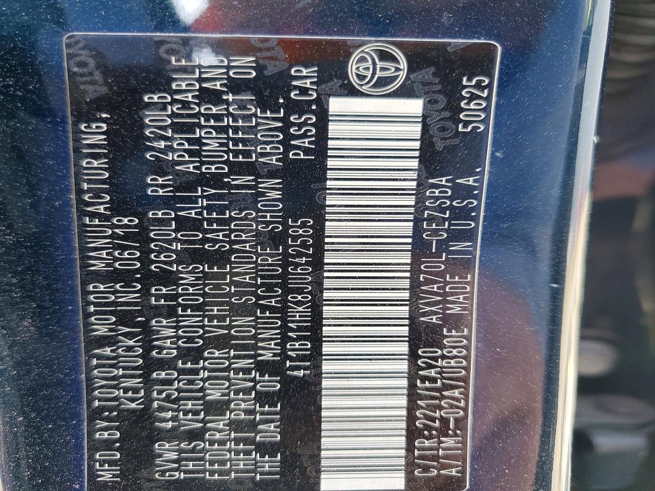 2018 Toyota Camry Se - zdjęcie 13