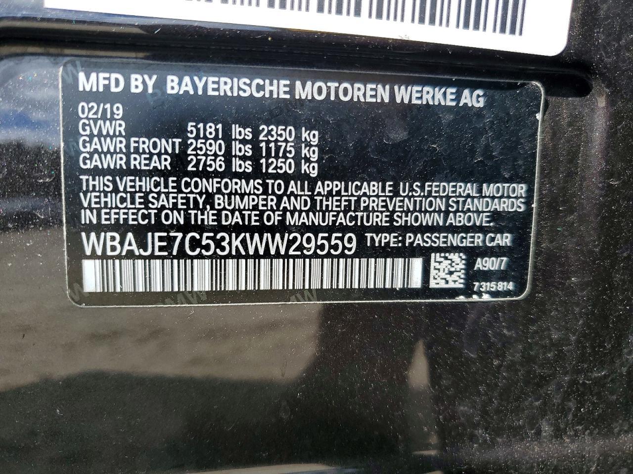 2019 BMW 540 Xi - zdjęcie 12