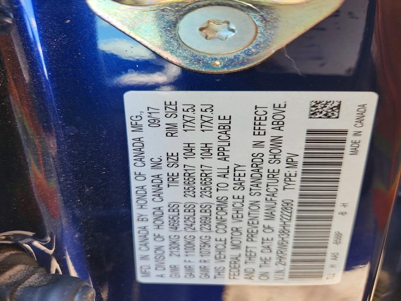 2017 Honda Cr-V Lx - zdjęcie 13