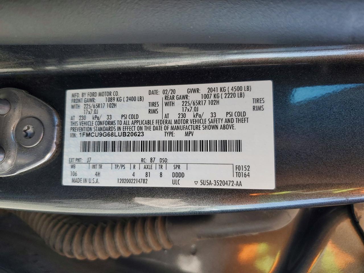 2020 Ford Escape Se - zdjęcie 13