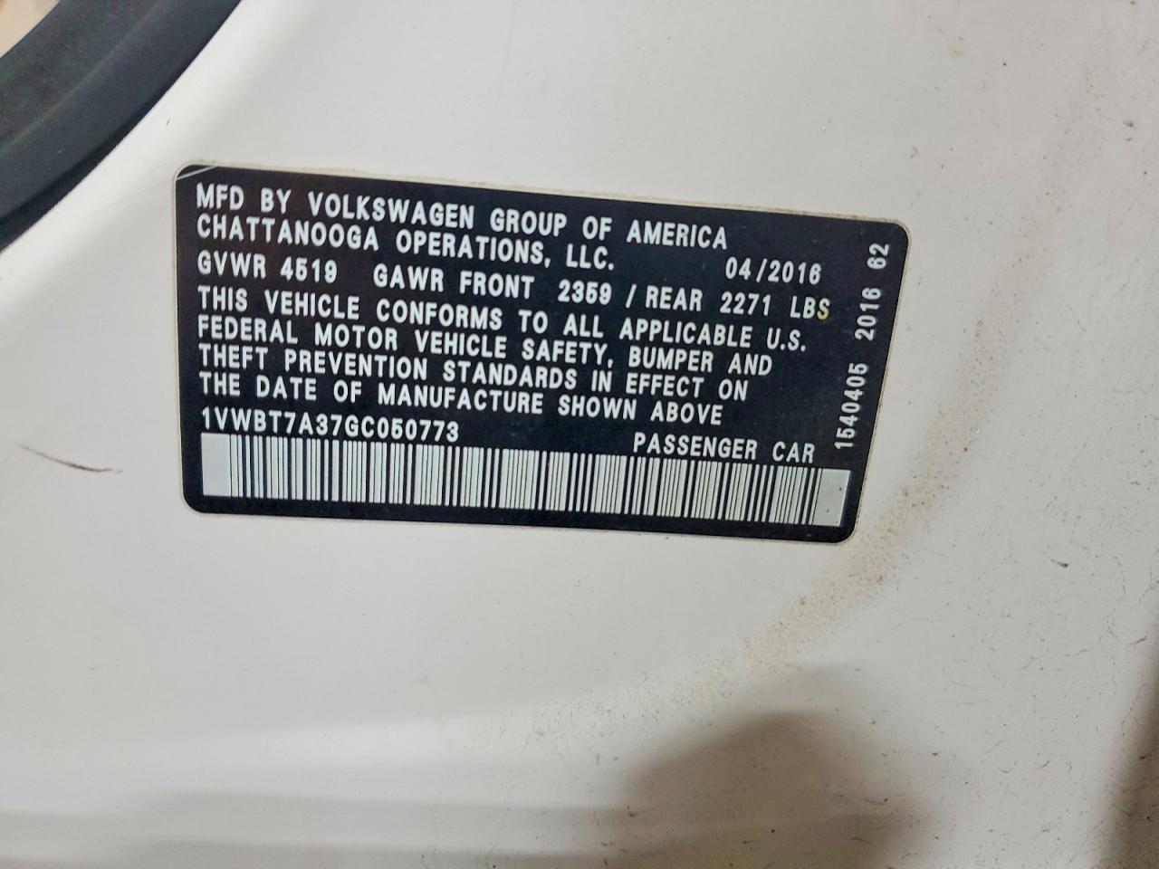 2016 Volkswagen Passat Se - zdjęcie 12