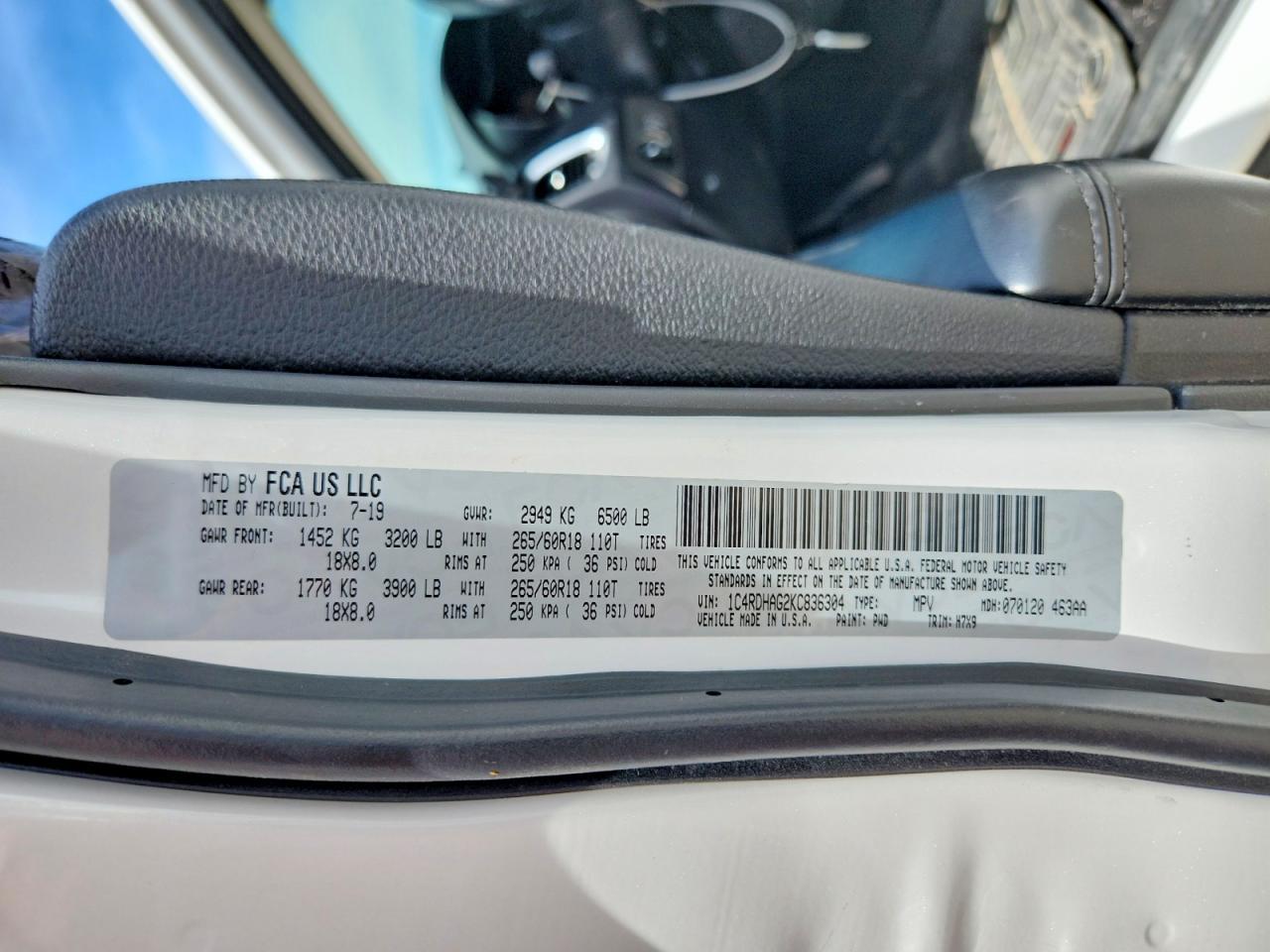 2019 Dodge Durango Sxt - zdjęcie 13