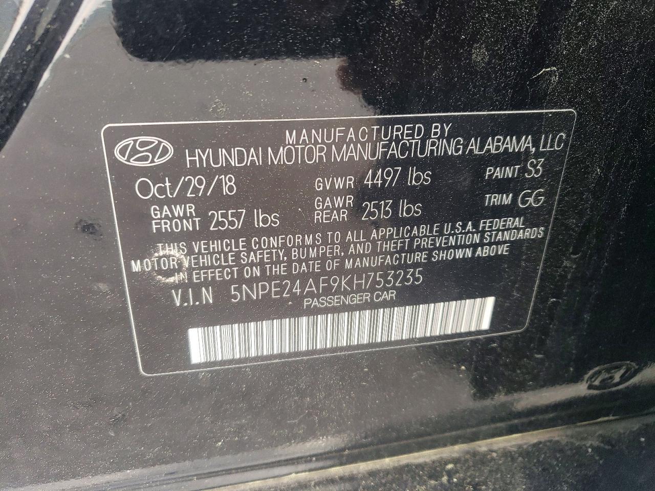 2019 Hyundai Sonata Se - zdjęcie 12