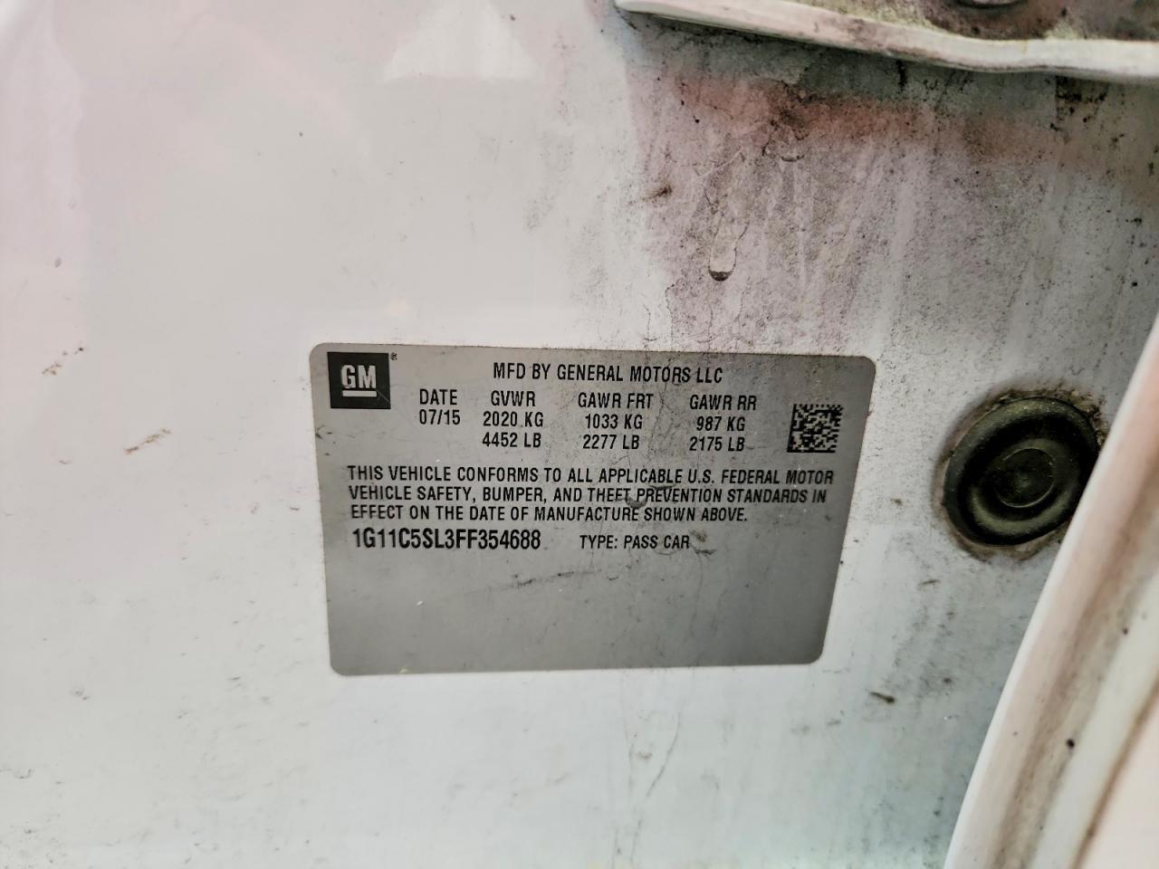 2015 Chevrolet Malibu 1Lt - zdjęcie 12