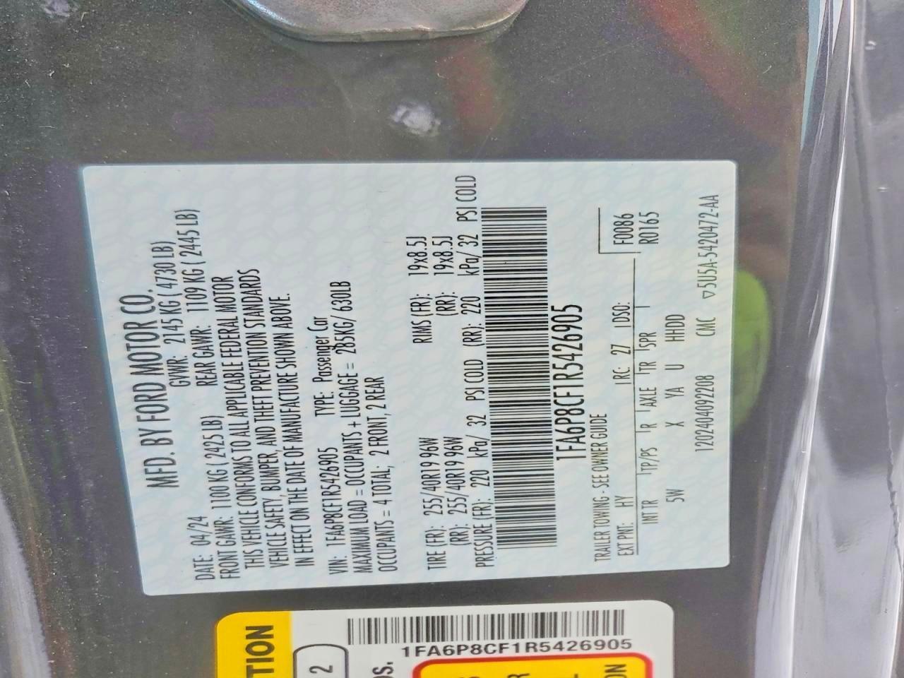 2024 Ford Mustang Gt - zdjęcie 12