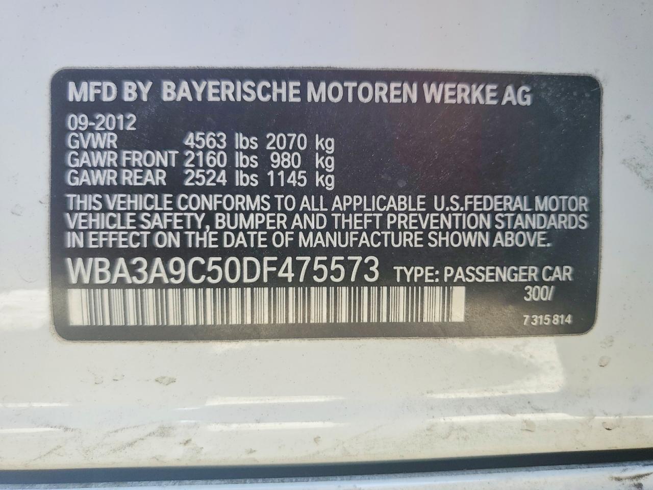 2013 BMW 335 I - zdjęcie 12