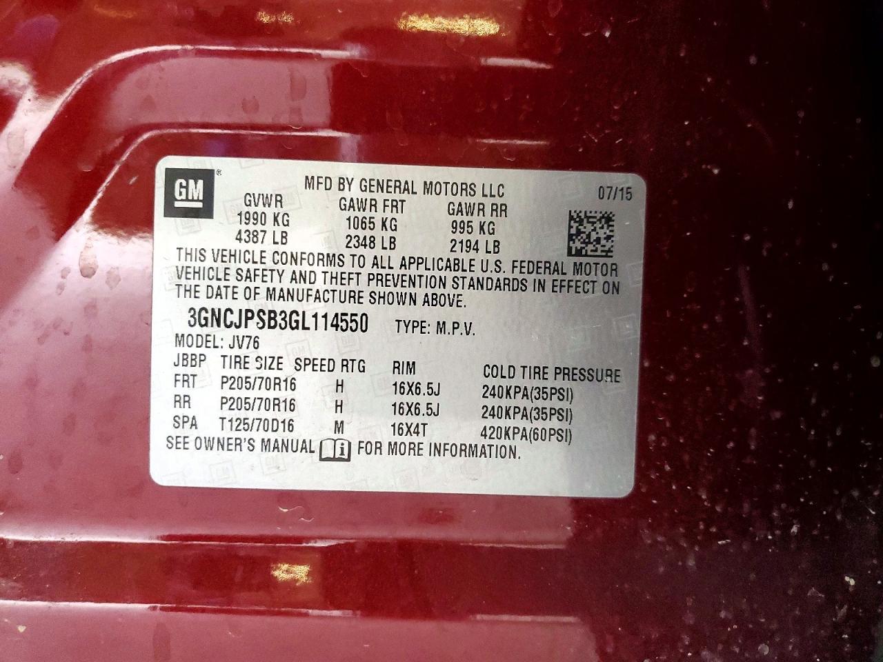 2016 Chevrolet Trax 1Lt - zdjęcie 14