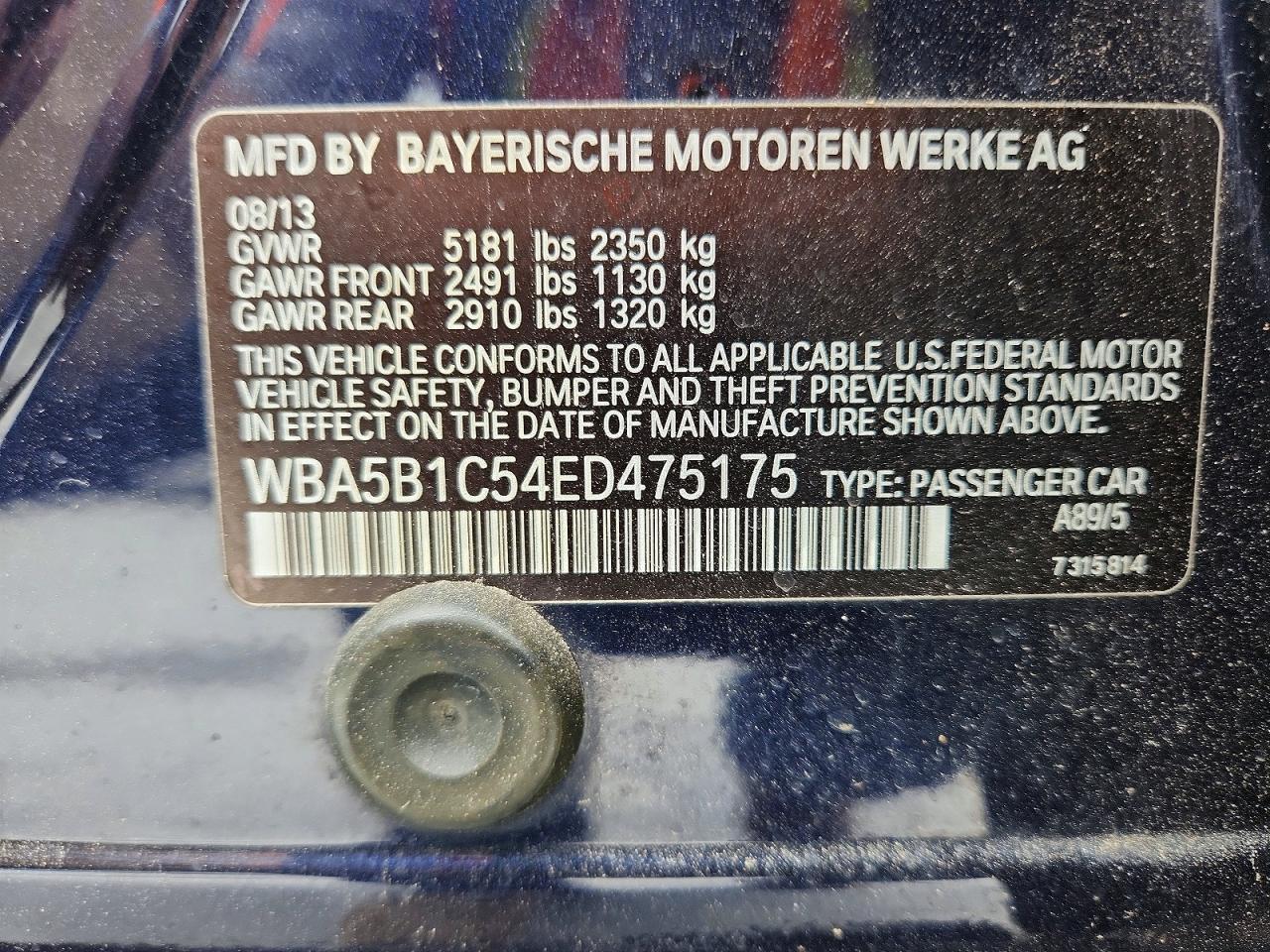 2014 BMW 535 I - zdjęcie 13
