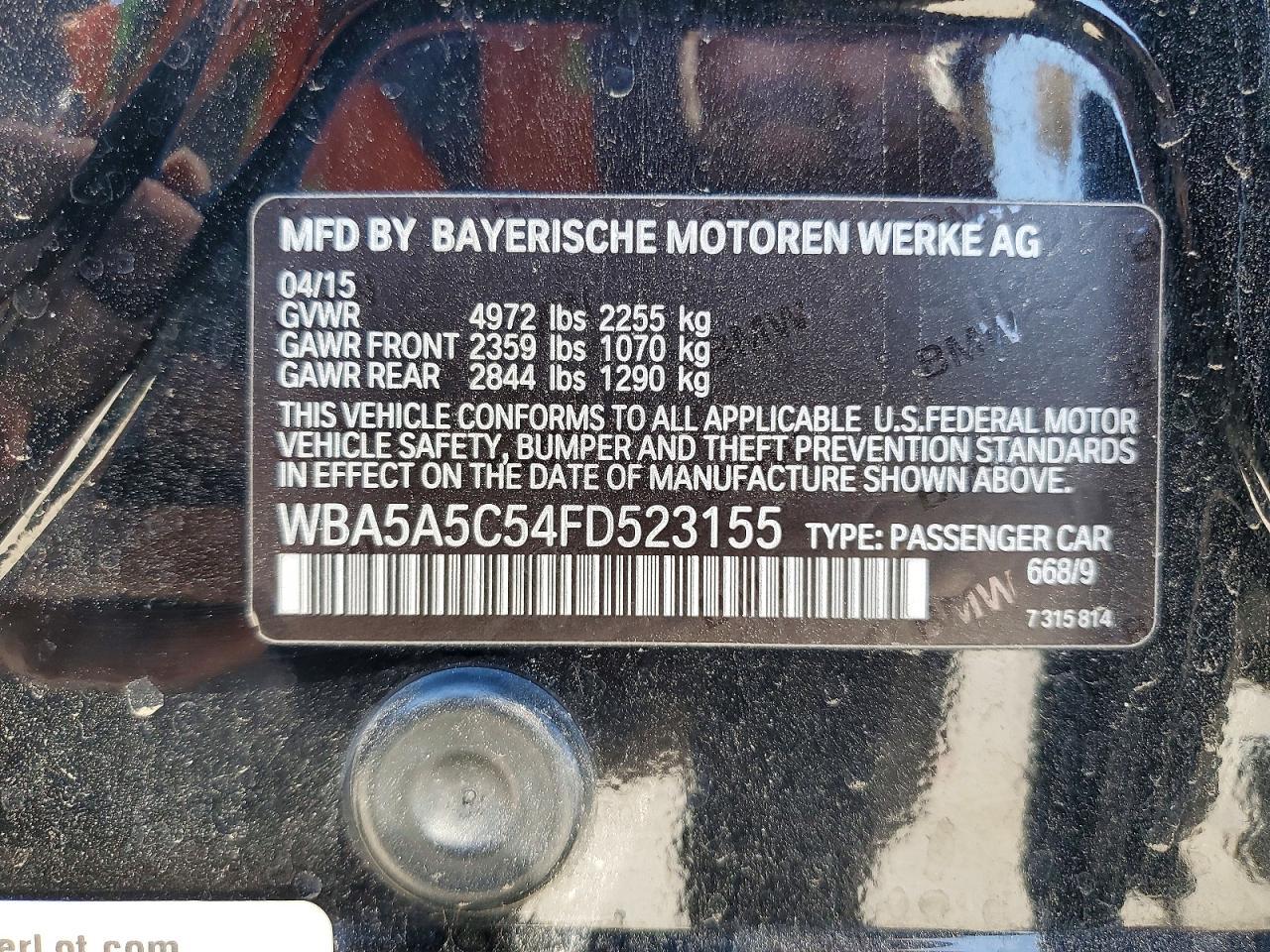 2015 BMW 528 I - zdjęcie 13