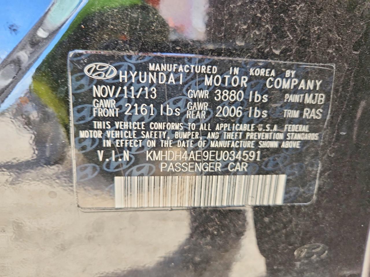 2014 Hyundai Elantra Se - zdjęcie 12