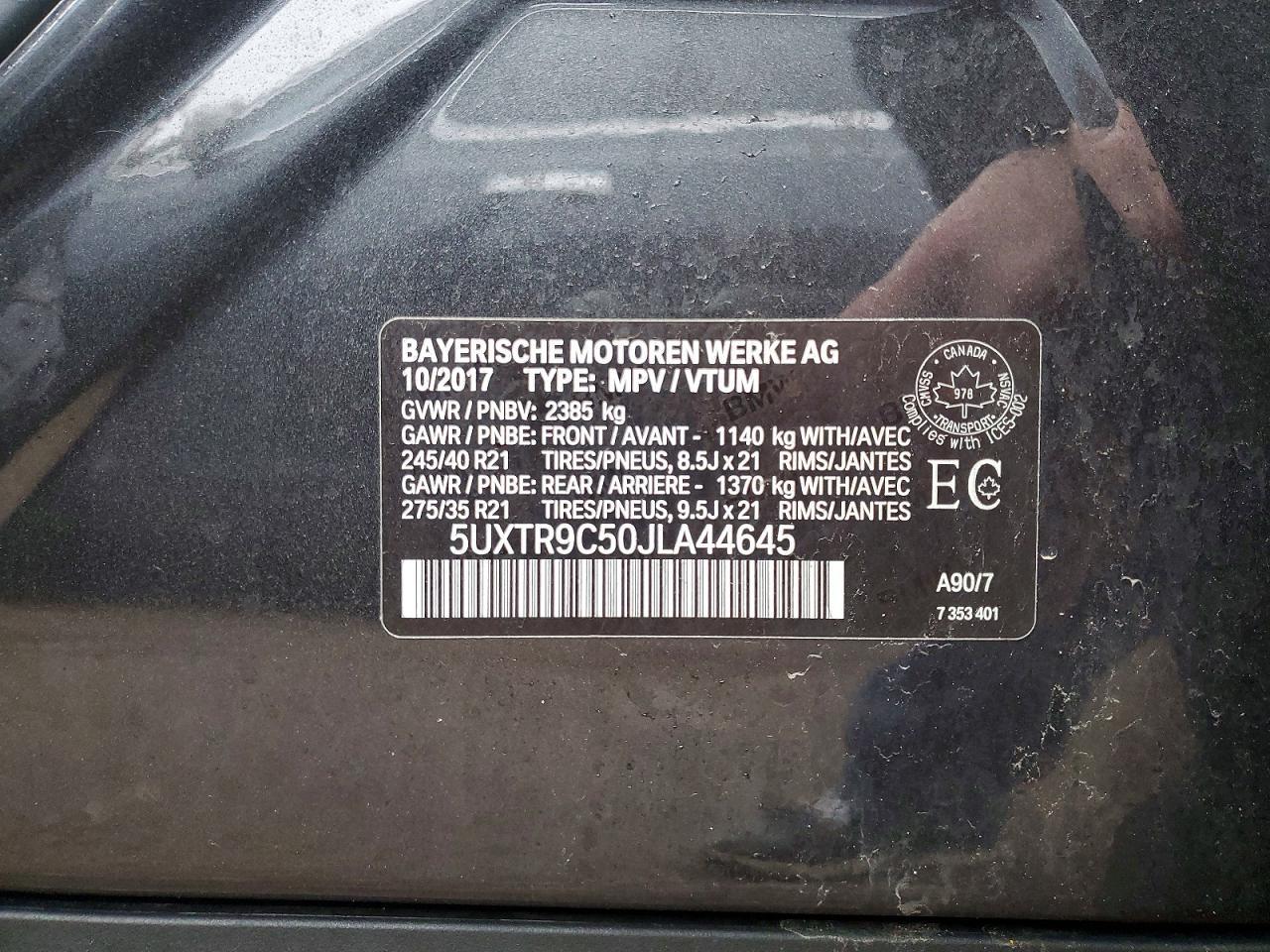 2018 BMW X3 xDrive30I - zdjęcie 13