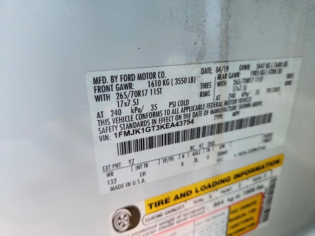 2019 Ford Expedition Max Xl - zdjęcie 13