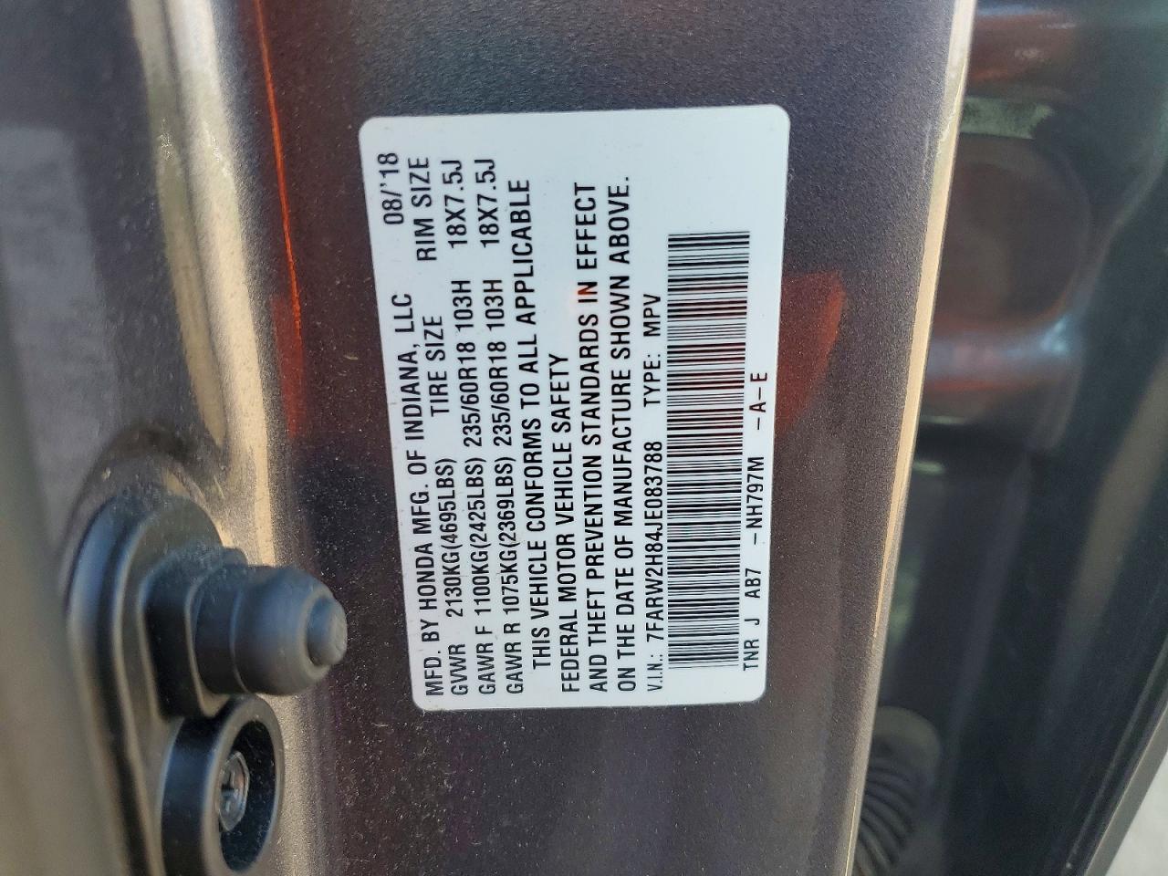 2018 Honda Cr-V Exl - zdjęcie 13