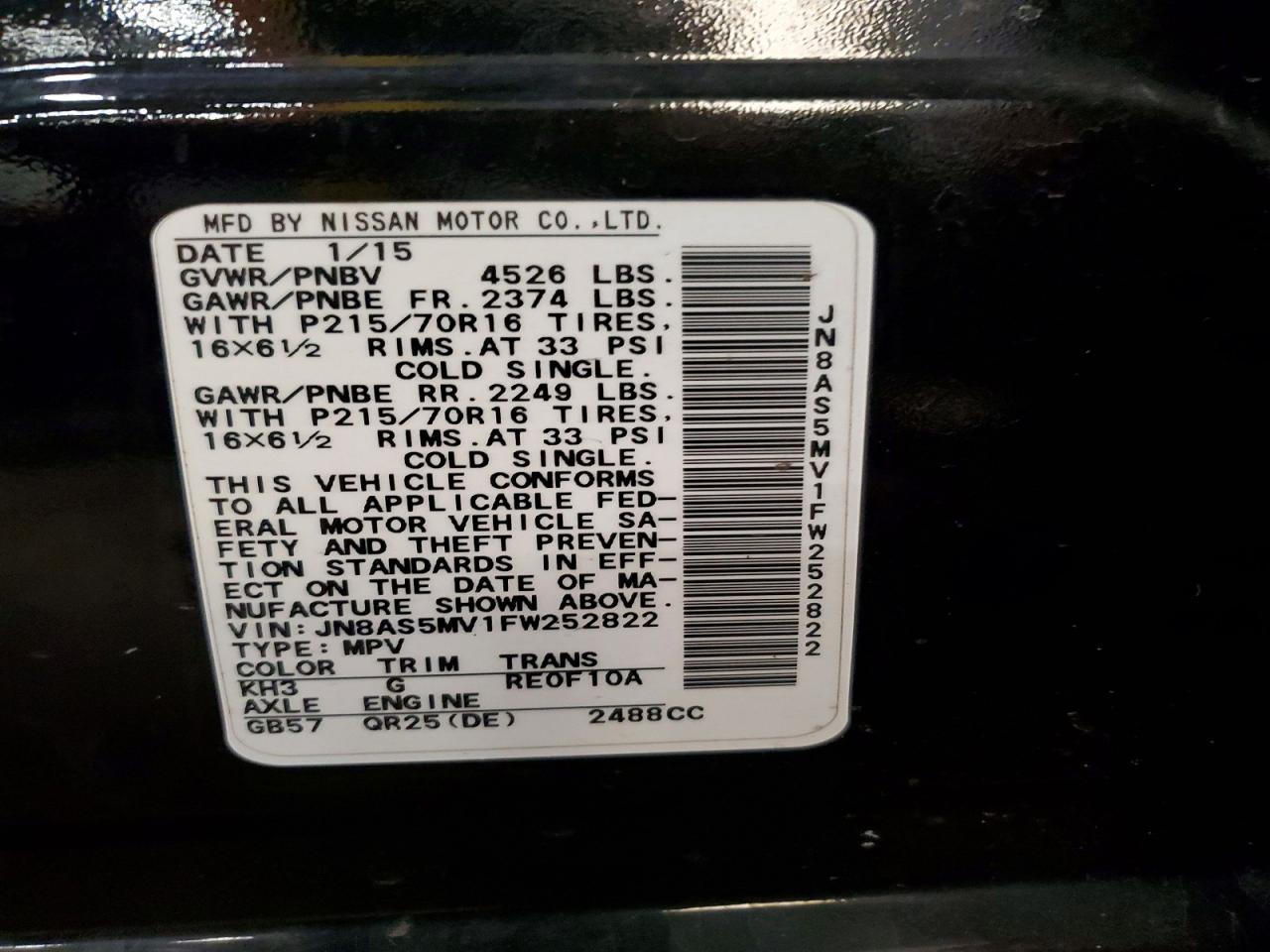 2015 Nissan Rogue Select S - zdjęcie 14